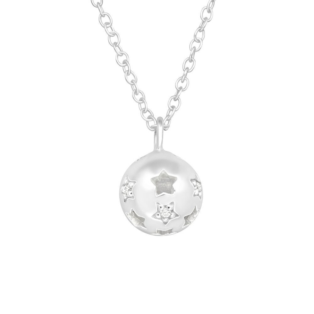 Sterling Silver Star Ball Pendant and Chain